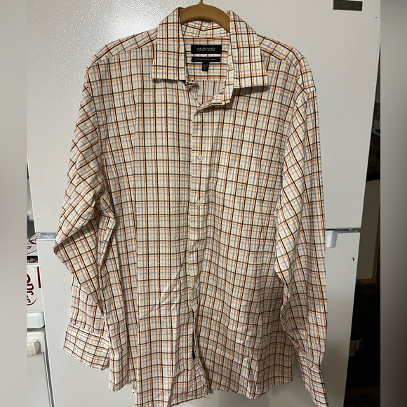 Murano Other - Murano European Fabric‎ Men’s Button-Down Long Sleeve Shirt XL Retro Print Multi